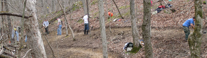 Volunteer - Building trail for all to enjoy.