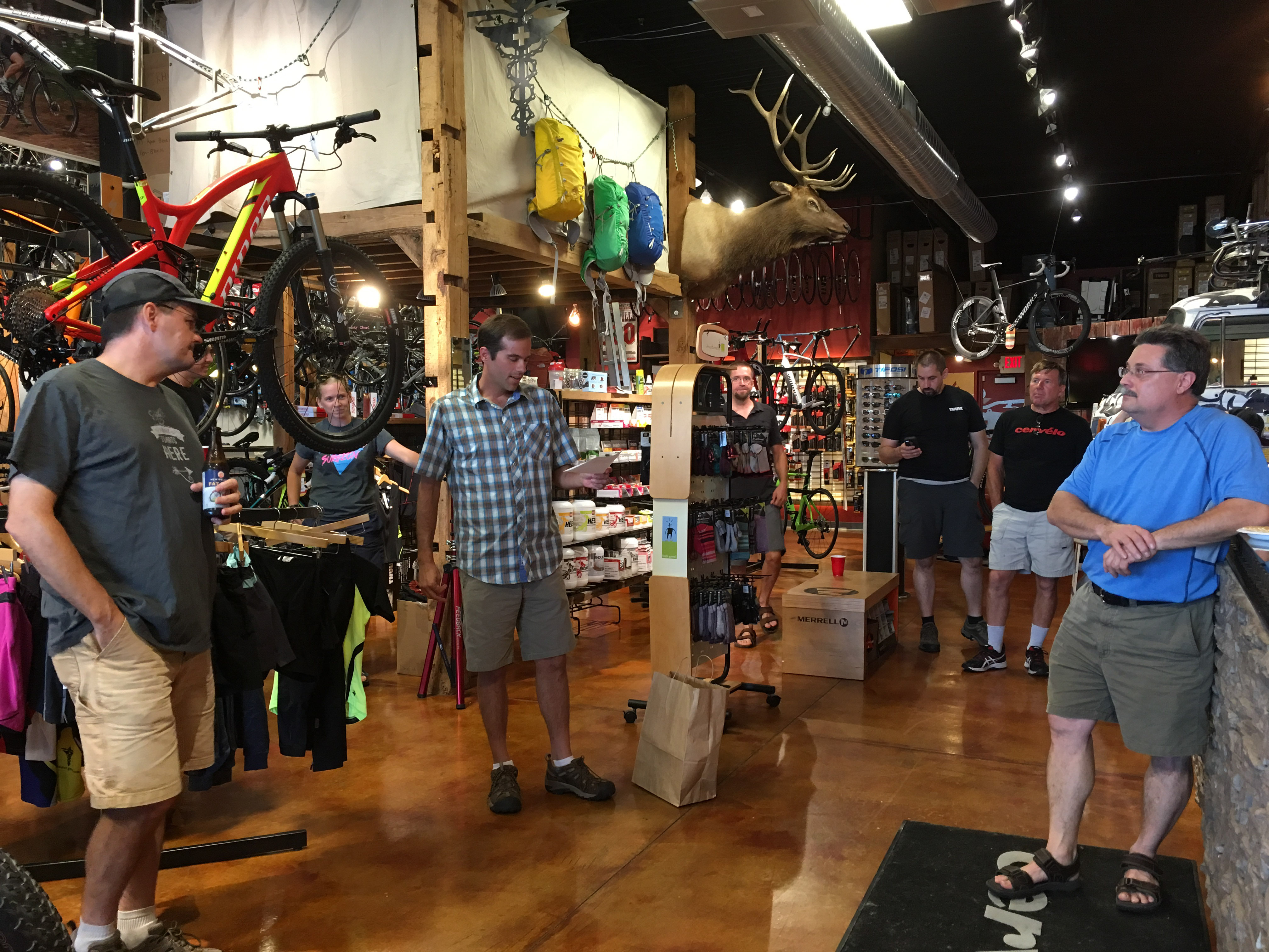 2016 Spring Fatbike raffle party at Bike Surgeon