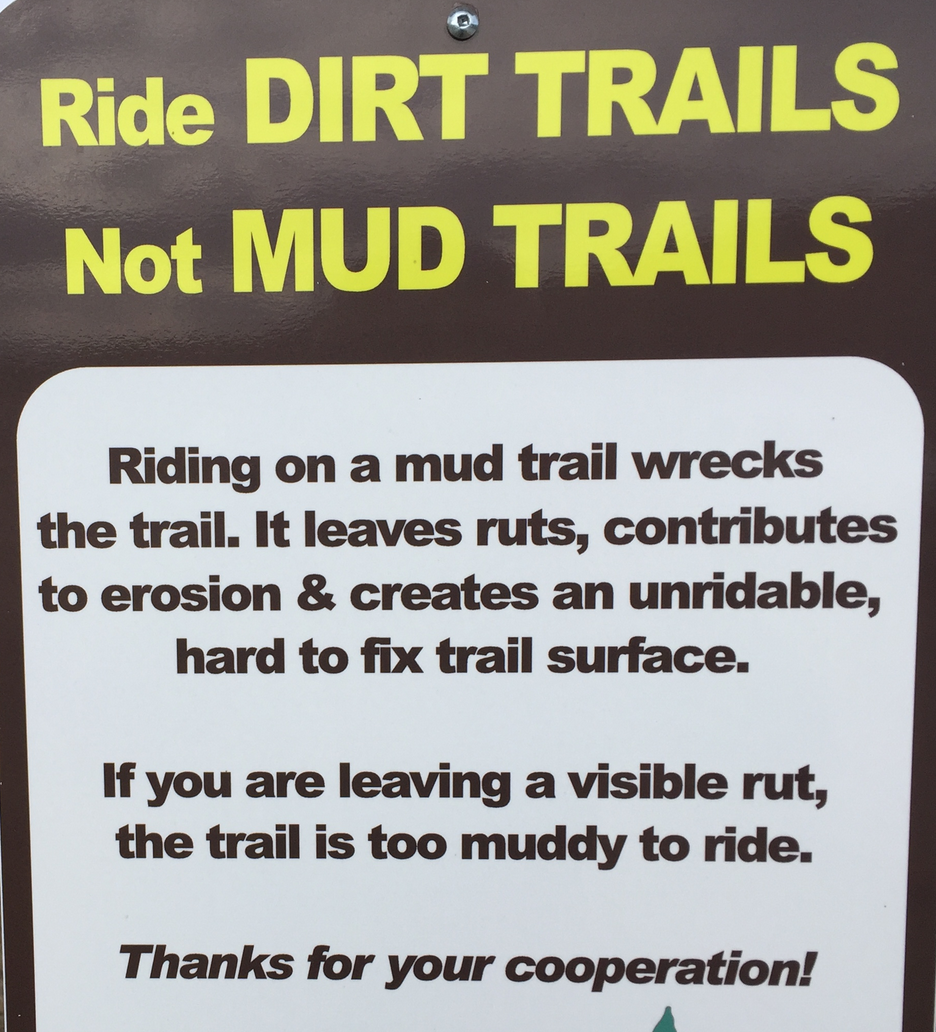 Muddy Trail Sign