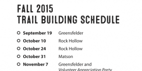 2015 Fall Trailbuilding Schedule