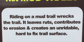 Muddy Trail Sign